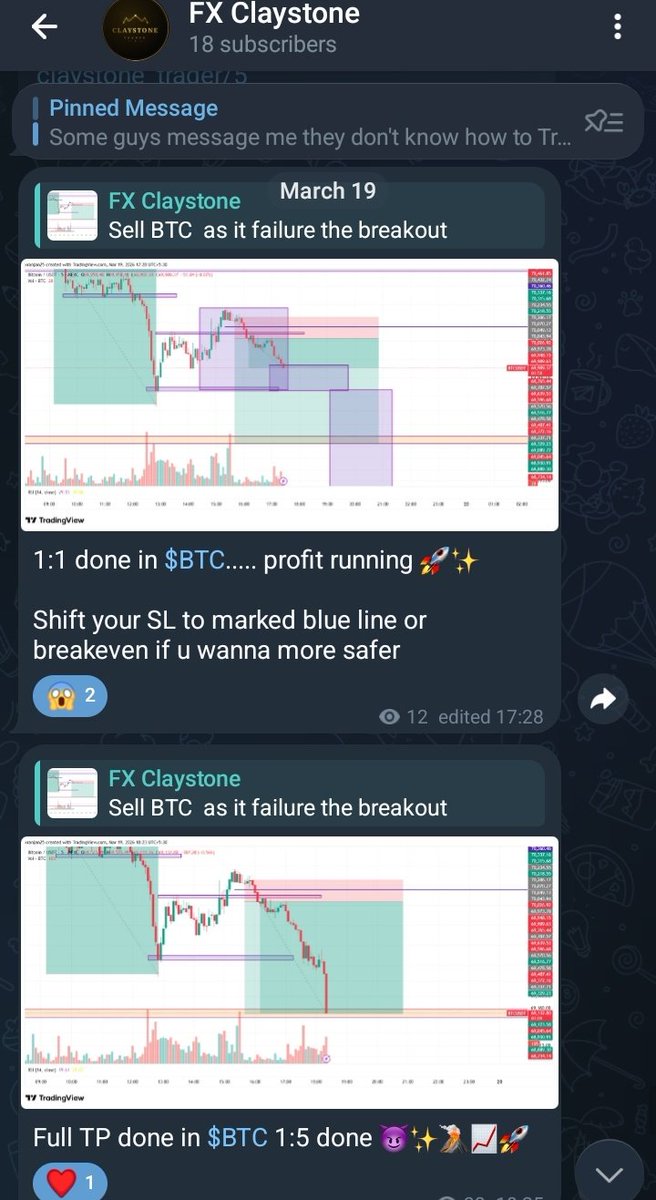 Again Live trade done in our channel

1: 5 risk reward done. ( means if you risk 50$ then you profited for 250$ )

If y wanna trade like this join : t.me/claystone_trad…

#Forex