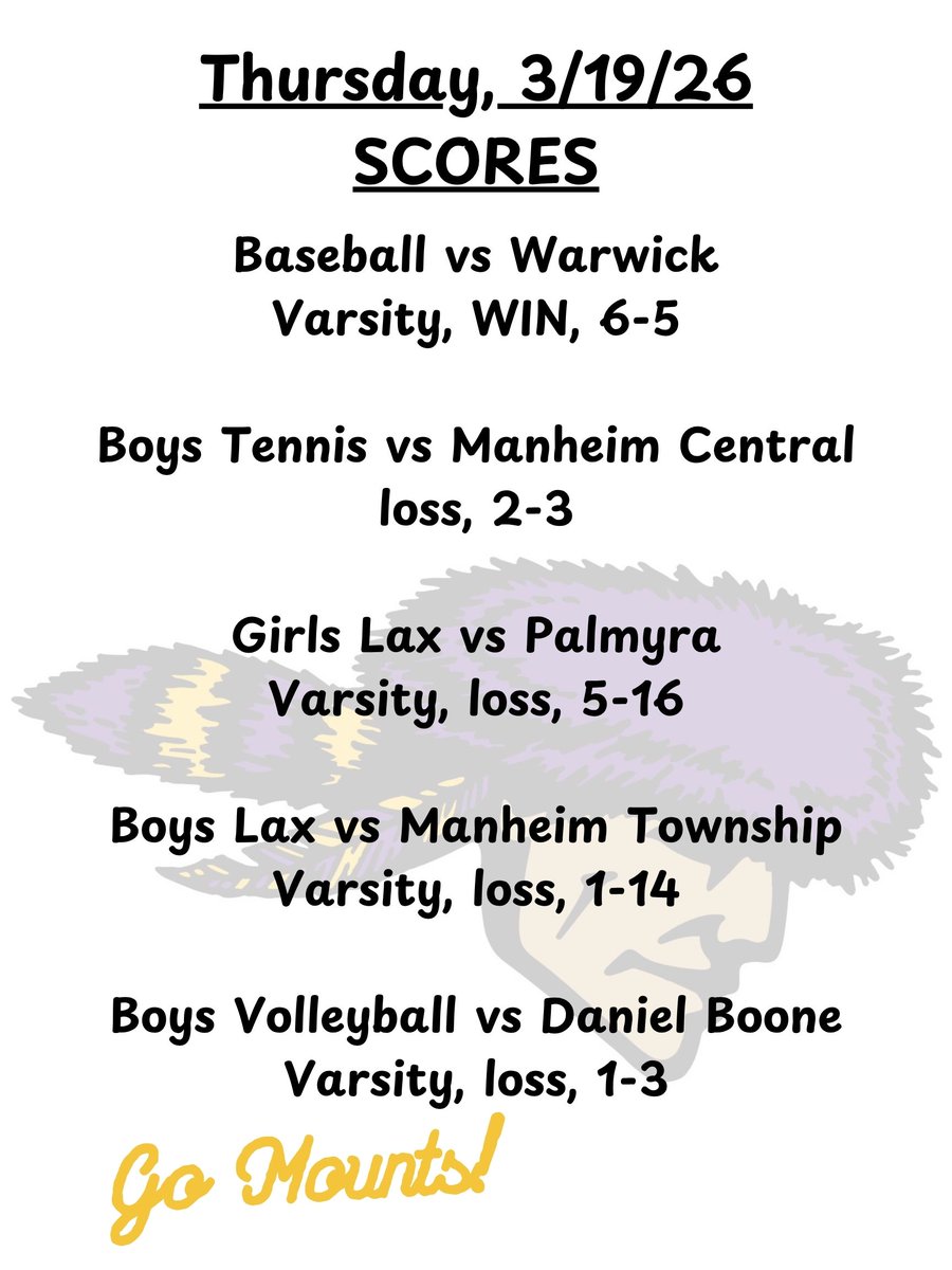 Mounts Sports tweet media