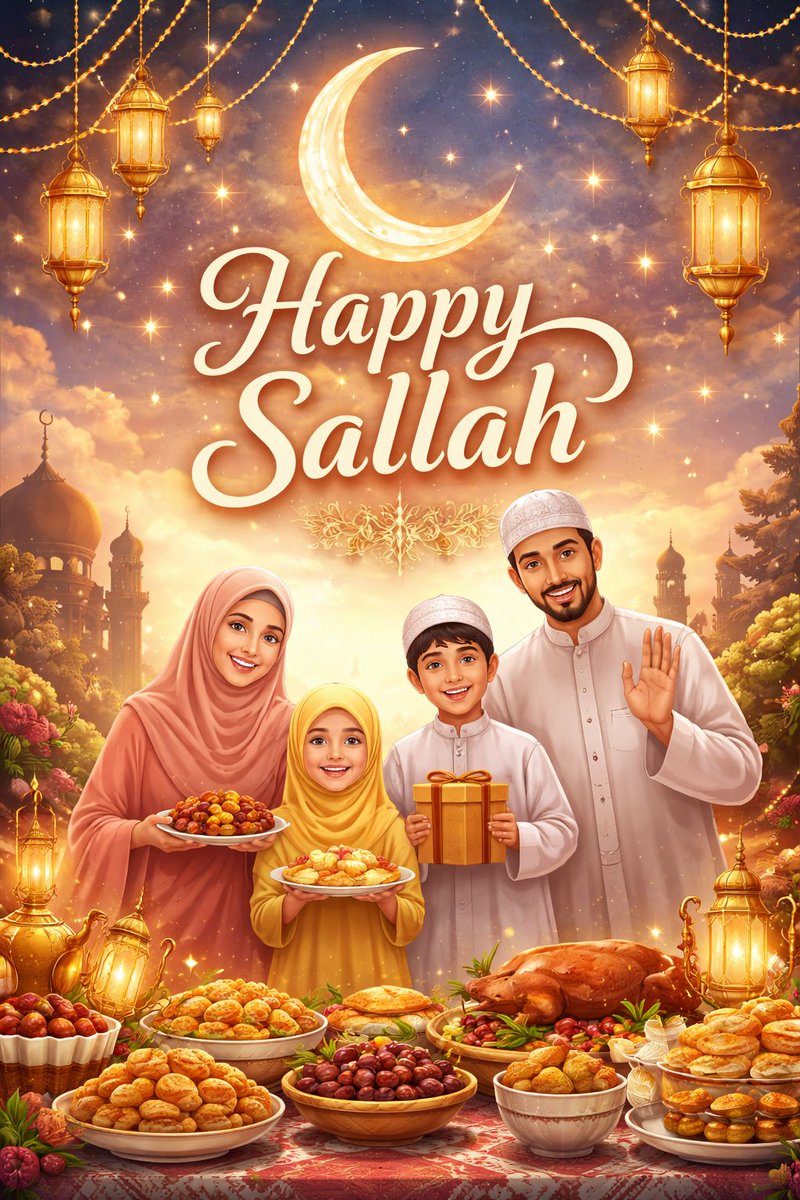 Happy sallah to my Muslim fans🎉💯💕 one love 💕💯 🎊💖👏💫