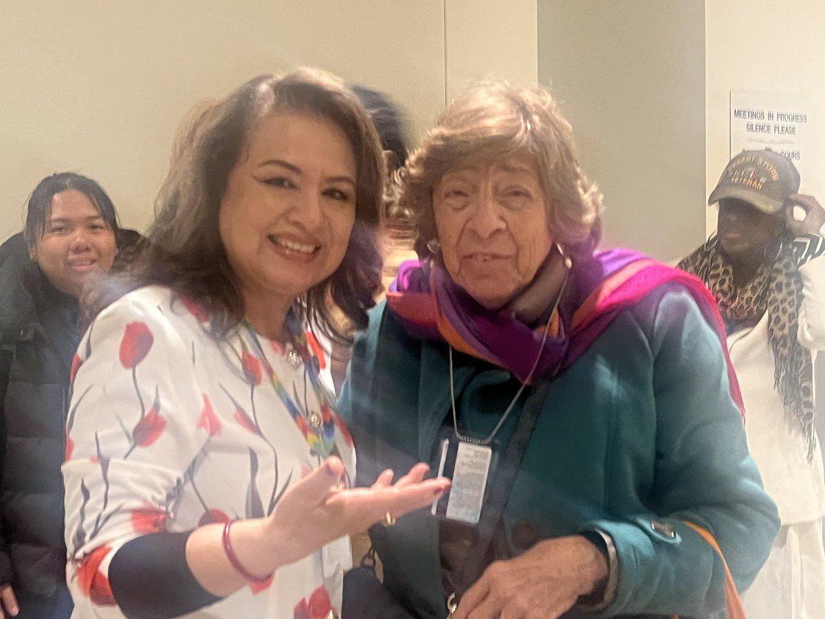 bandanarana2014's tweet image. I was also pleased to meet her fleetingly at the #CSW70 - we were both very much engaged in the GEAR campaign for the creation of #UNwomen and Women’s Major Group during the advocacy for integration of gender in the #SDGs