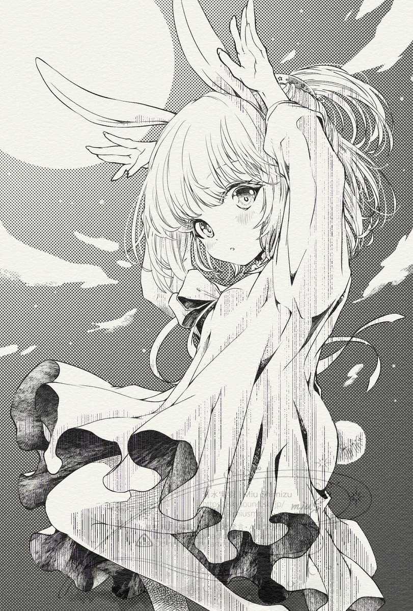 清水実羽໒꒱作品集発売中 tweet media