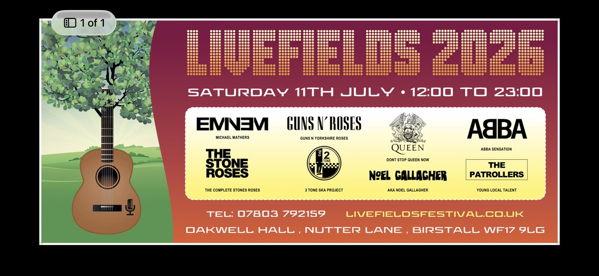 Livefields Festival tweet media