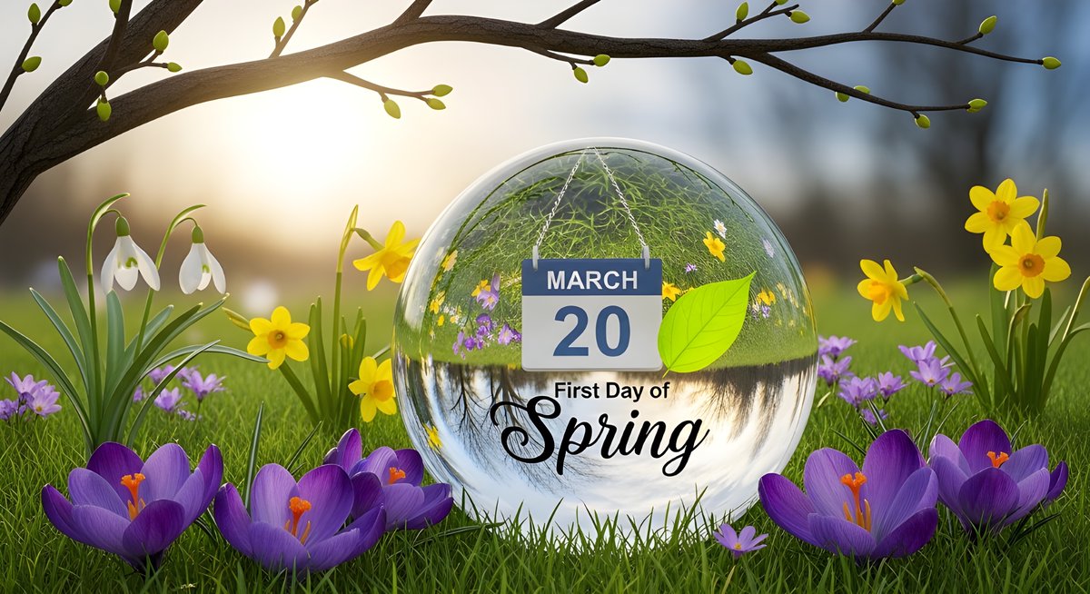 Embrace the season of renewal and fresh beginnings! Today marks the official start of a  beautiful process where daylight grows longer, flowers begin to bloom and nature awakens from its winter slumber. bit.ly/34Gqiil