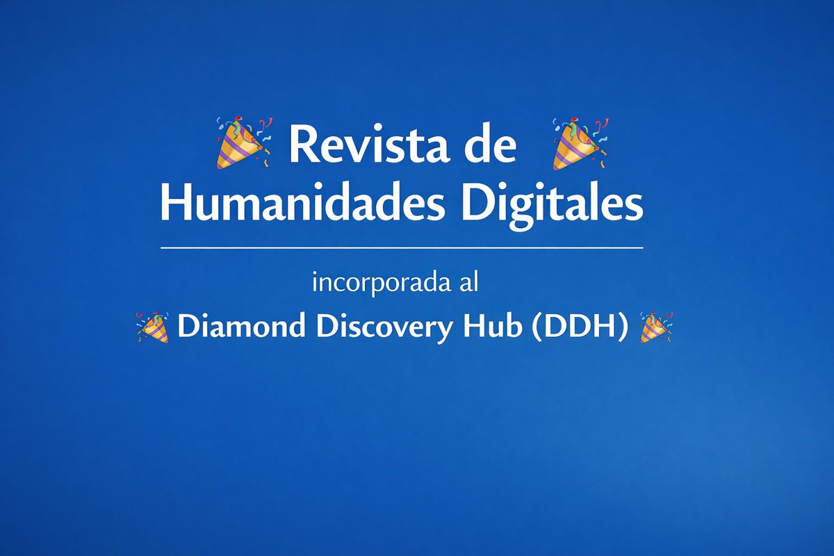 Revista de Humanidades Digitales tweet media