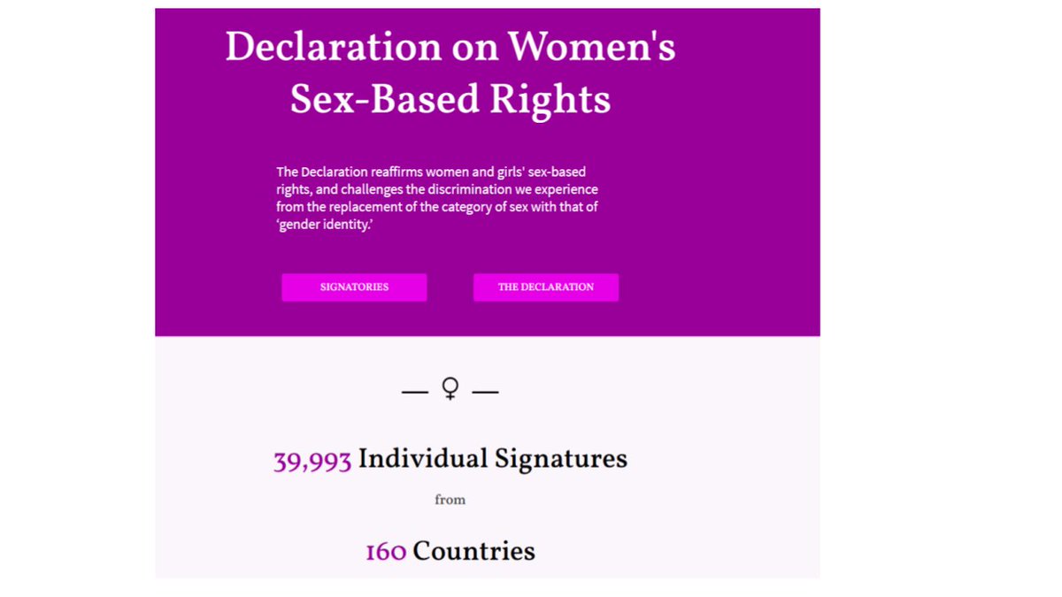 Declaration on Women's Sex Based Rights tweet media
