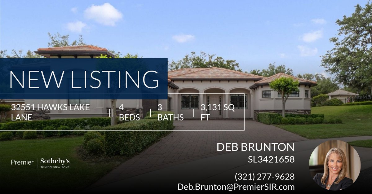 DeborahMD33's tweet photo. 📍 New Listing 📍 Take a look at this fantastic new property that just hit the market located at 32551 Hawks Lake Lane in Sorrento. Reach out here or at (321) 277-9628 for more information

Deb Brunton
Global Advisor 
Premier Sothe... https://t.co/iuNWPy6OtF https://t.co/tguEEkJpT5