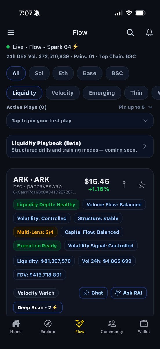 AiRudis's tweet photo. Been building in silence.

Rudis Terminal — market intelligence that tells you what the data actually means.

Market Regime. Capital Rotation. Liquidity signals. AI execution layer.

Not just a chart app. A structured read on the market.

#Crypto #AI #DeFi #OnChain https://t.co/yg2cZF5Zv4