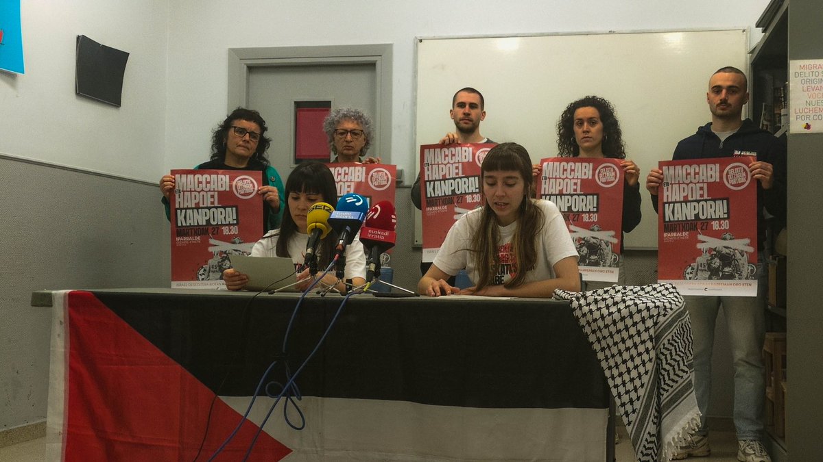 📢 Gaur prentsaurrekoa egin dugu Hapoel eta Maccabiren aurkako partidak ate itxita jokatzeko erabakiaren harira ⬇️