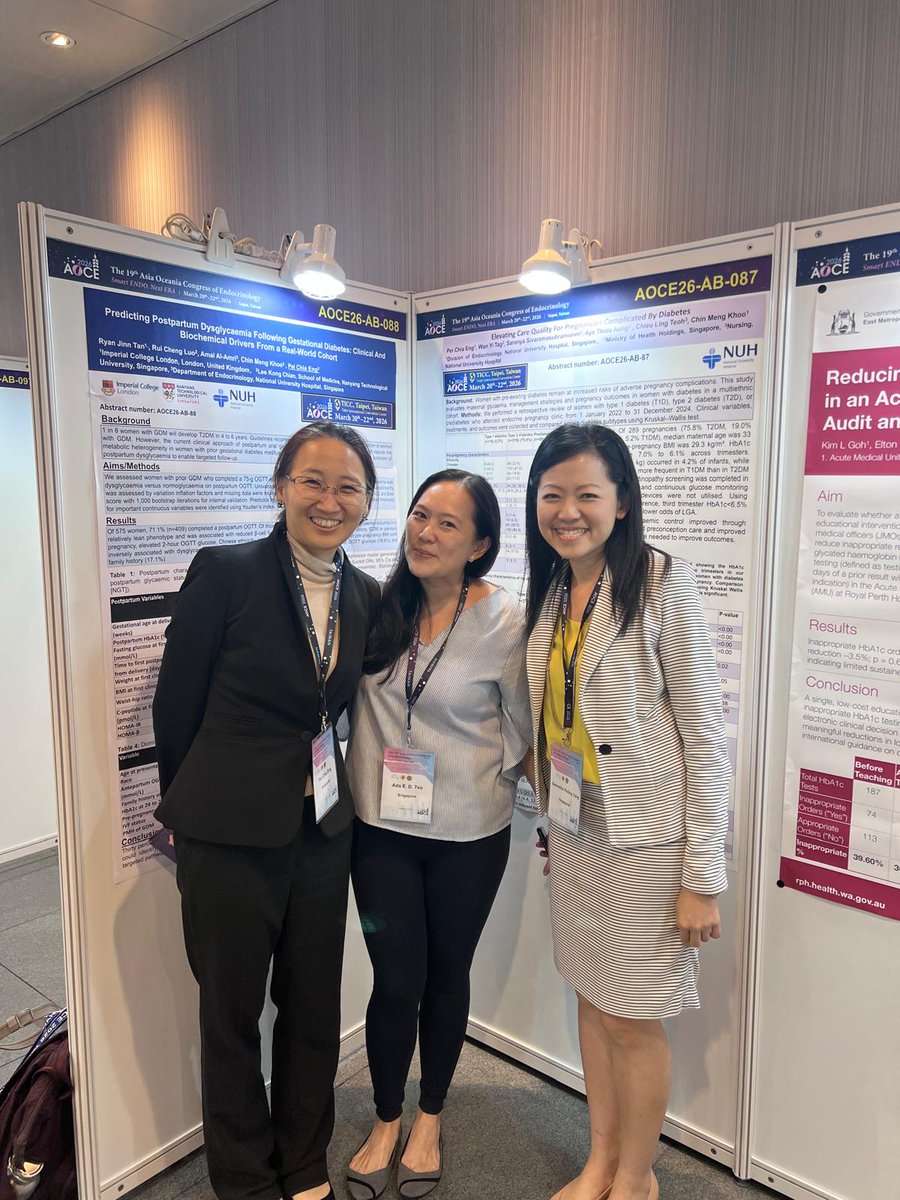 janoviee's tweet photo. Presenting our work in diabetes, postpartum gdm, thyroid and adrenal in Asian cohort and from NUH https://t.co/G6Lt93O8rT