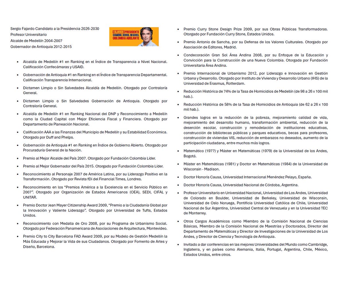 Los colombianos no podemos pasar a la historia como los estúpidos que se dejan manipular por encuestas.

Pasemos a la historia con un presidente Transparente <a href="/sergio_fajardo/">Sergio Fajardo</a>