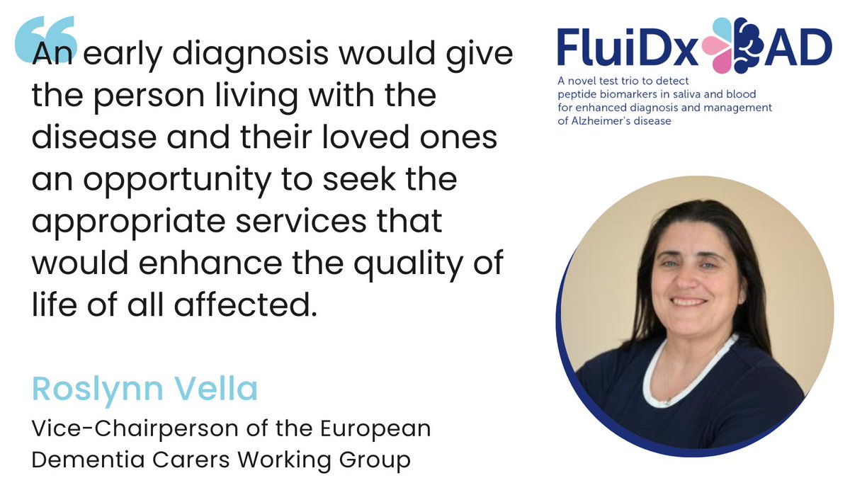 FluiDxAD's tweet photo. “An early diagnosis can help people and families access the right support sooner.”

For #BrainAwarenessWeek, discover how FluiDx-AD is working on saliva- and blood-based biomarker tests for Alzheimer’s disease.

#BAW2026 #BrainAwarenessWeek2026 https://t.co/Mu5fnljzva