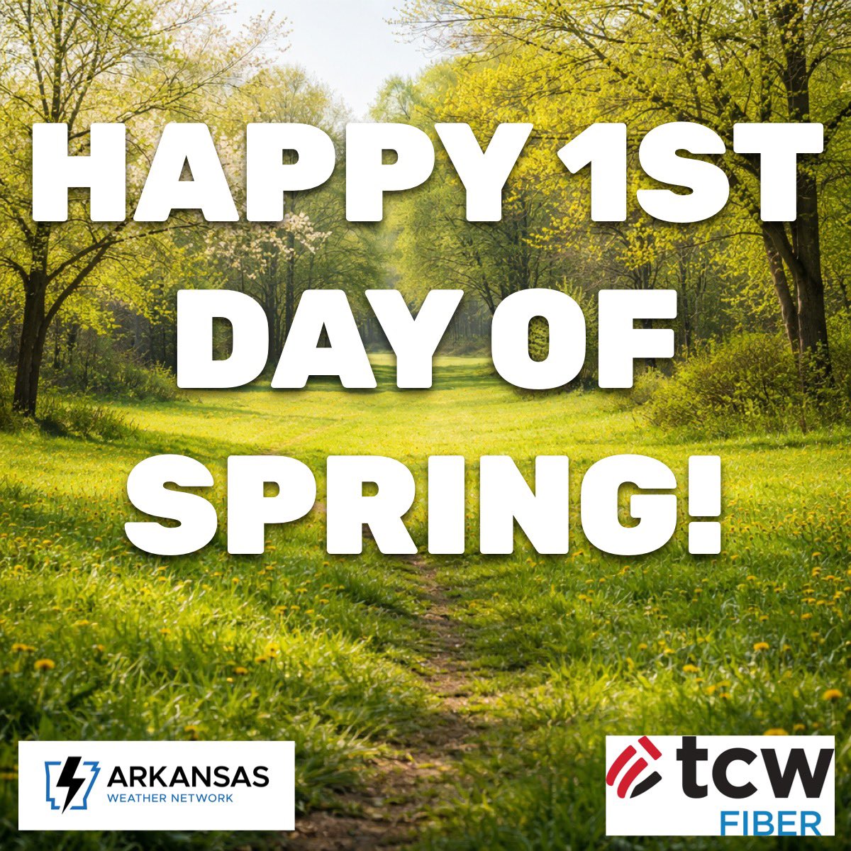 HAPPY SPRING, ARKANSAS! Are you excited? 🌸🌻💐

The spring equinox takes place at 9:46 AM central time, winter technically has a few hours left with us. 

That being said, today is the first day of spring as we progress into late March. 

If you’re new to Arkansas, spring can