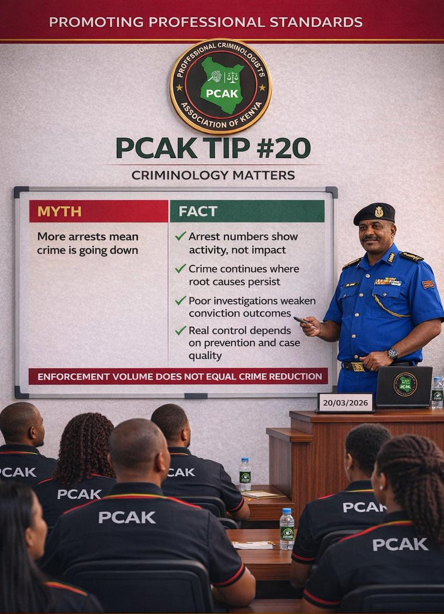 PCAK TIP OF THE DAY #Lesson20
#PCAK #PYE #pcakyouthenvoys
#CrimeMustFall
PCAK Youth Envoys 
PROFESSIONAL CRIMINOLOGISTS ASSOCIATION OF KENYA-PCAK

#pcaktipoftheday
