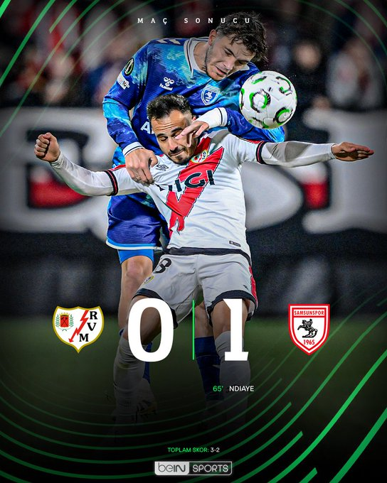 SAMSUNSPORA HELAL OLSUN!..
MÜCADELEDEN DOLAYI KUTLUYORUZ
TURU GEÇEMEDİĞİMİZE ÜZÜLÜYORUZ
Galibiyetimiz tura yetmedi ama canları sağ olsun
Mücadeleden memnunuz  sonuç ne olursa olsun
Ülke puanı adına sevindik yeter ki galibiyet olsun
Emeklerine çok teşekkür  ediyoruz, geçmiş olsun