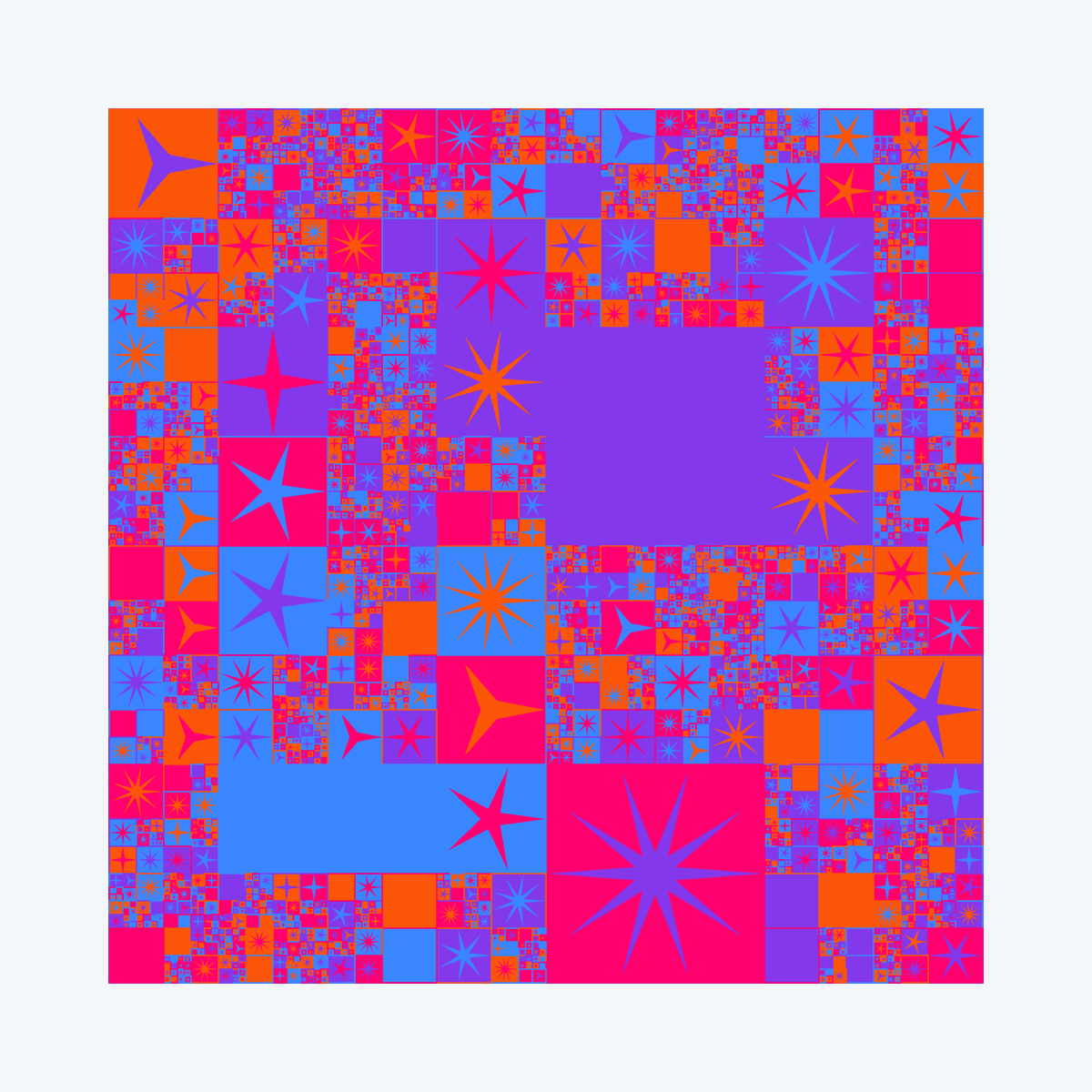 senbaku's tweet image. ビカビカ💥
#p5js #dailycoding #creativecoding #generativeart