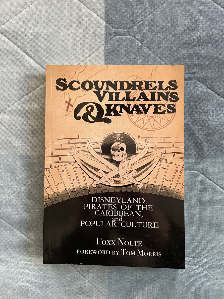 LouProsperi's tweet photo. My Disney Stuff: Scoundrels, Villains, &amp; Knaves: Disneyland, Pirates of the Caribbean, and Popular Culture by Foxx Nolte 

This was a Christmas present from my sister. My family knows me. https://t.co/x8eR0Dg0AH