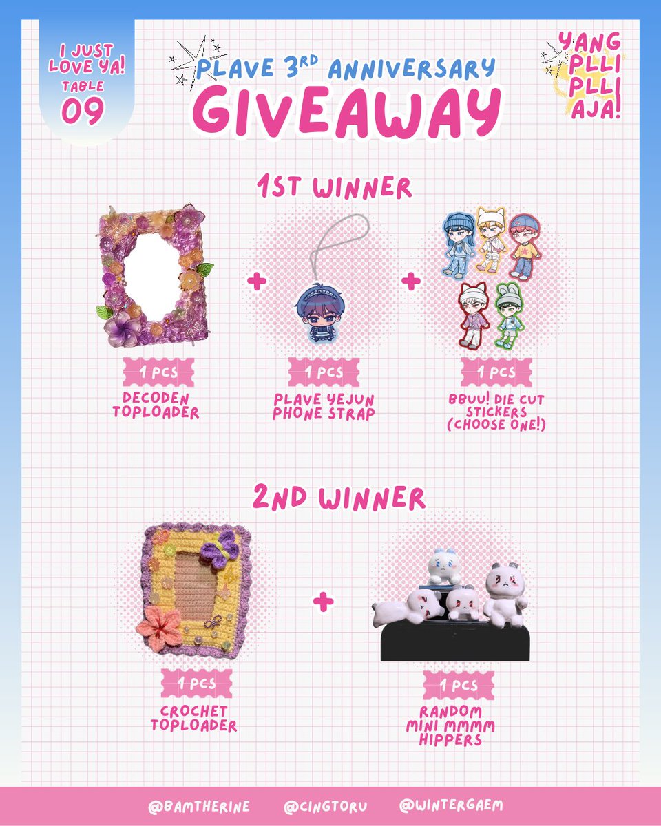 Agent Pradᵖᵗ² | Giveaway📍IJLY Table 9 tweet media
