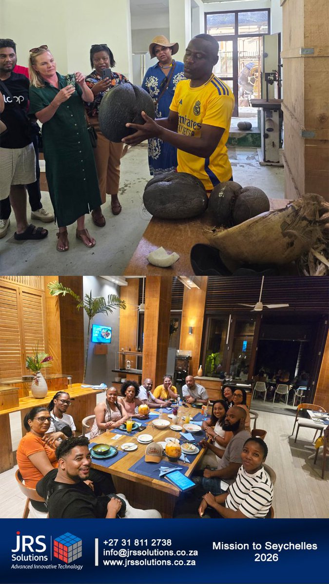 JRSSolutionsSA's tweet photo. Honoured and grateful 🙏

JRS Solutions is proud to have been selected to participate in the Mission to Seychelles 2026, held in Victoria from 9–10 March 2026 .

#JRSsolutions #SeychellesMission2026 #SEDFA #DSBD #InternationalRelations #AfricanBusiness #ExportDevelopment https://t.co/8BGV3C9KQh