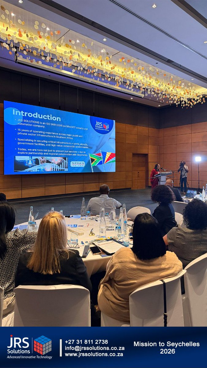 JRSSolutionsSA's tweet photo. Honoured and grateful 🙏

JRS Solutions is proud to have been selected to participate in the Mission to Seychelles 2026, held in Victoria from 9–10 March 2026 .

#JRSsolutions #SeychellesMission2026 #SEDFA #DSBD #InternationalRelations #AfricanBusiness #ExportDevelopment https://t.co/8BGV3C9KQh