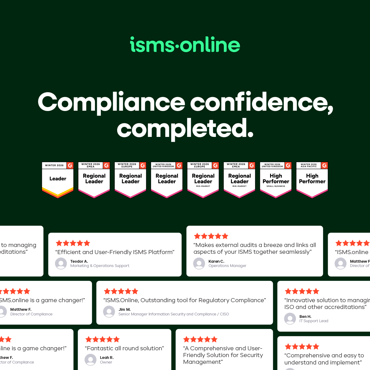 isms_online's tweet photo. It’s High Five Friday! This customer said: “I really appreciate https://t.co/2jELf66fH4 for helping us clearly document and track our alignment with ISO27001 in a well-structured and easy-to-navigate way.” Take the self-guided platform tour: https://t.co/ML4Rj6QfWL https://t.co/Mtb6D5lBlr