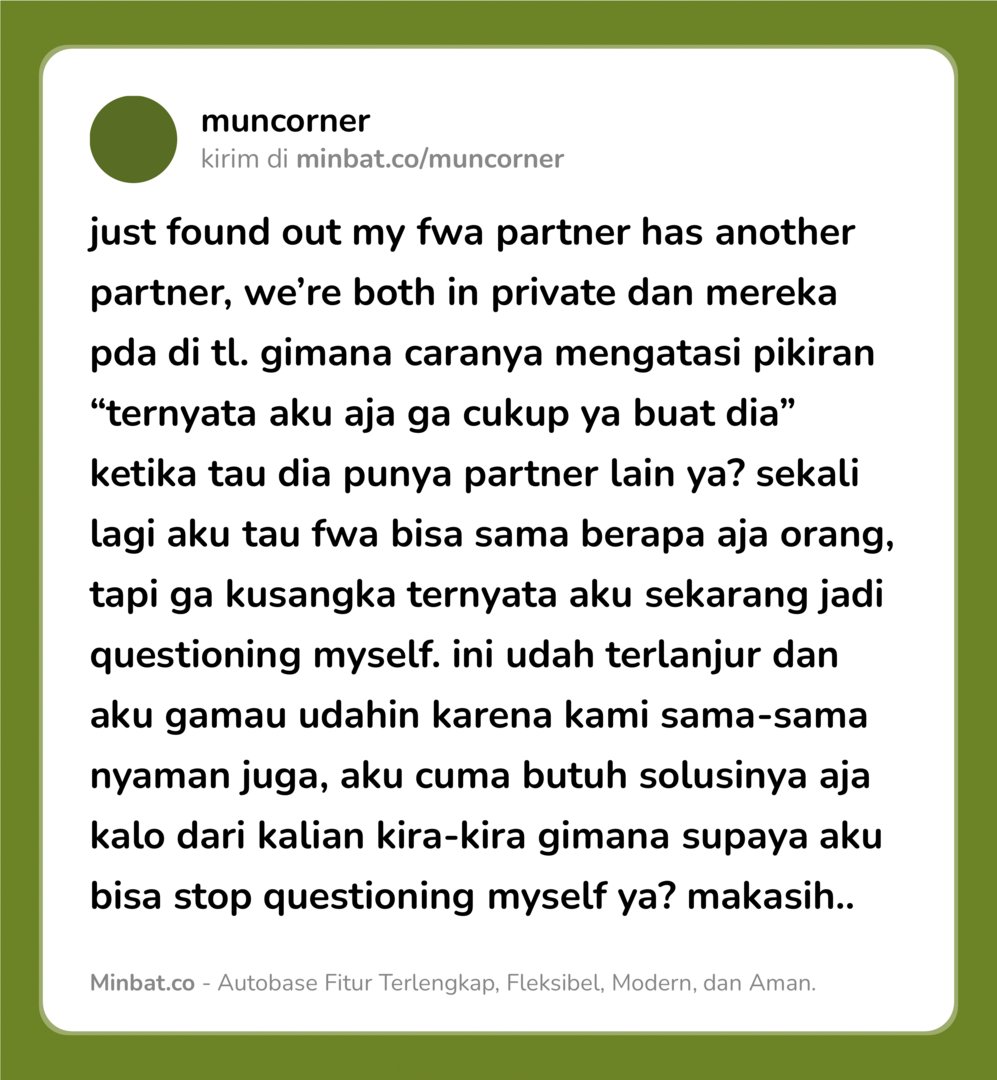 Base umum bisa follow @cornerfess tweet media