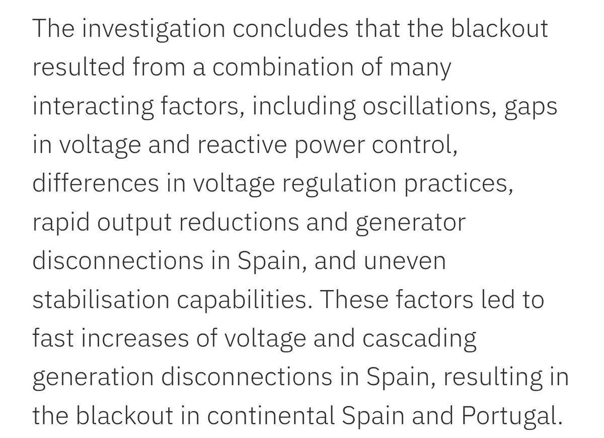 buchebuche561's tweet image. 🇪🇸/🇵🇹 - Espagne / Portugal : 

Le rapport final de l'@ENTSO_E sur le #blackout ibérique d'avril dernier est sorti : 

entsoe.eu/publications/b…