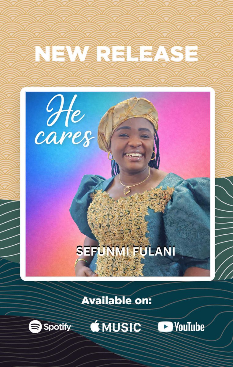 Sefunmifulani25's tweet photo. Get ready to be uplifted🙏

"He Cares" by Sefunmi Jeje Fulani is a soul-lifting song reminding us God cares for His children. Let this music minister to your soul . Stream "He Cares" on all digital streaming platforms by clicking on the link below👇👇👉: https://t.co/1OMU0zyGzi. https://t.co/O8ixuMcgzX