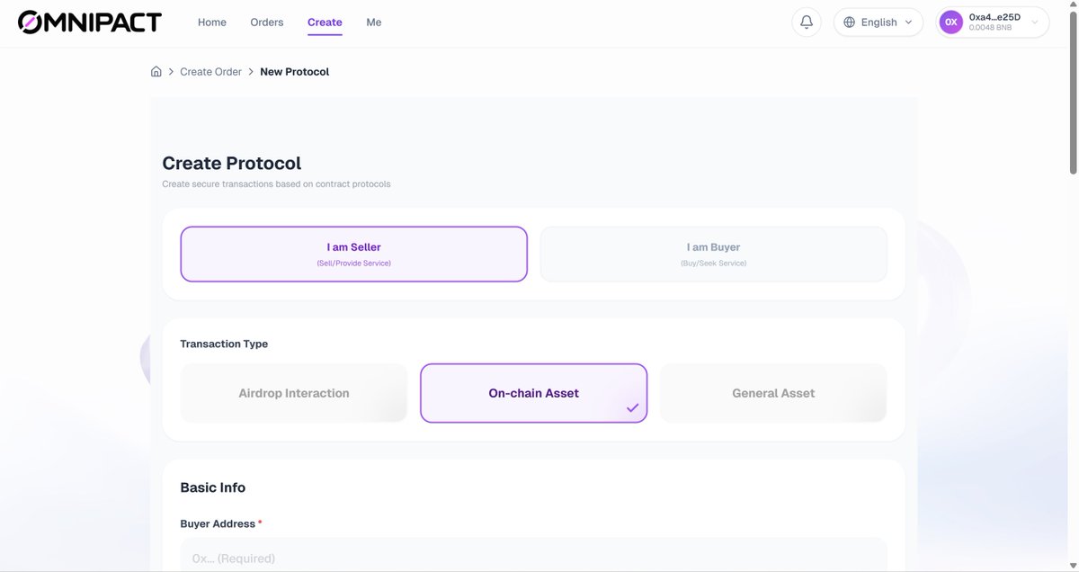 🛠 When creating an order, select On-chain Asset or General Asset to start trading real assets!

✅ OmniPact now fully supports real-world trading—assets are deliverable and secured on-chain.

Experience a true on-chain secured market and claim airdrops 👉 omni.omnipact.io