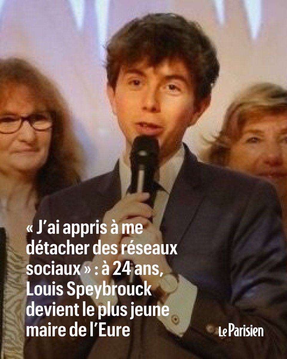 « J’ai appris à me détacher des réseaux sociaux » : à 24 ans, Louis Speybrouck devient le plus jeune maire de l’Eure
➡️ l.leparisien.fr/CfFy