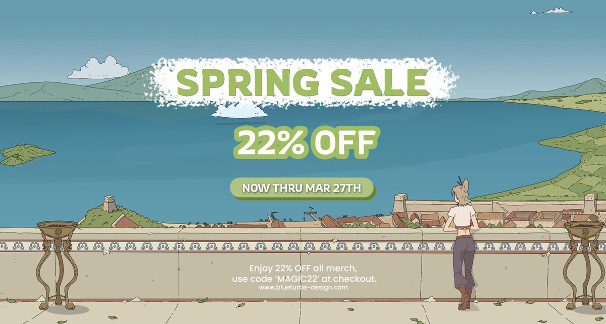 BlueTurtle_d's tweet photo. 📢 Spring Sale on Steam! Get 22% OFF, offer ends March 27th. 

https://t.co/UZ8NpCCqJi

Enjoy 22% OFF all merch including desk mats, dice trays and art prints. Visit our shop!

https://t.co/JxG3Telvc8 https://t.co/d9BHZByrMb