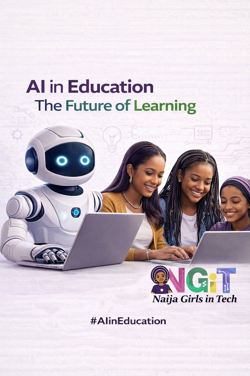 9jaGirlsinTech's tweet photo. AI is transforming how we learn.

From personalized learning to smarter tools, the future of education is already here.

The question is, are we preparing young people for it?

#AIinEducation #FutureOfLearning https://t.co/NaF8MdKal0