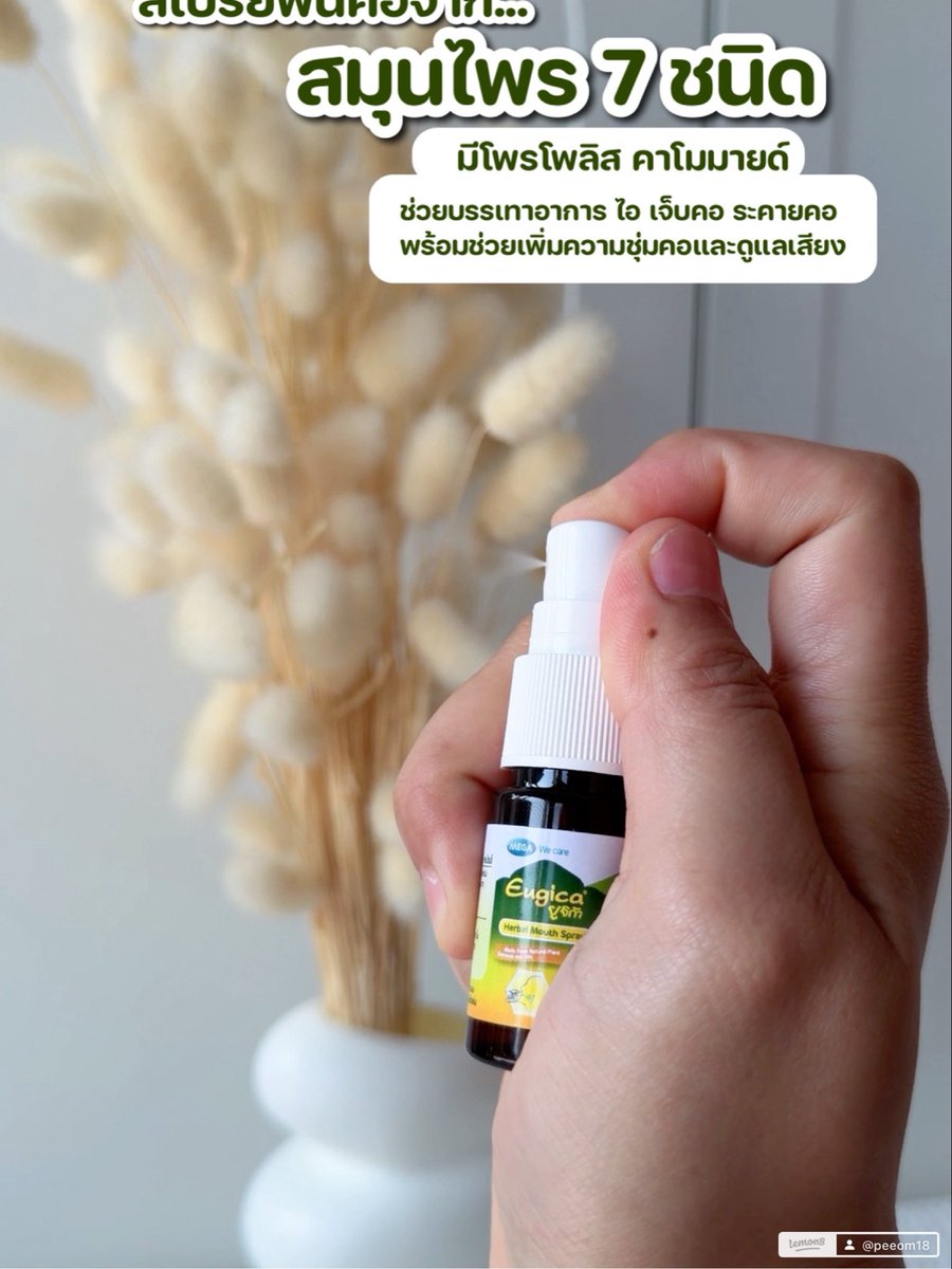 Famil_stranger's tweet photo. ใครที่ใช้เสียงบ่อย ๆ ลองพกติดตัวไว้เลย ช่วยได้เยอะจริง ๆ 🪄Eugica Herbal Mouth Spray ✨

#สเปรย์พ่นคอ #Eugica #MEGAWecare #Eugicamouthspray https://t.co/cDLVUzKbfX