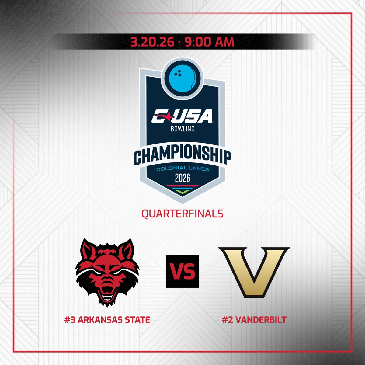 Arkansas State Red Wolves Bowling tweet media