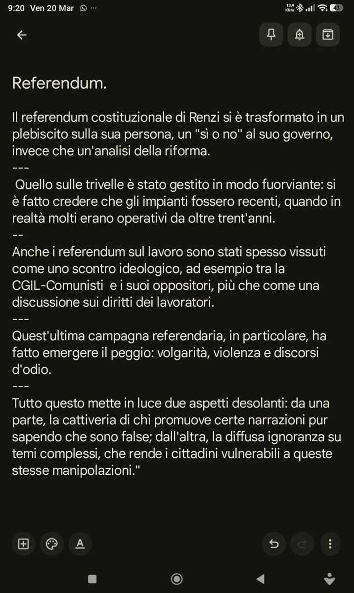 A onor del vero, bisogna ammettere che i referendum in Italia si sono quasi sempre rivelati una delusione. Il dibattito pubblico, infatti, ha quasi sempre evitato di affrontare il merito delle questioni, che spesso l'elettorato non conosceva a fondo.