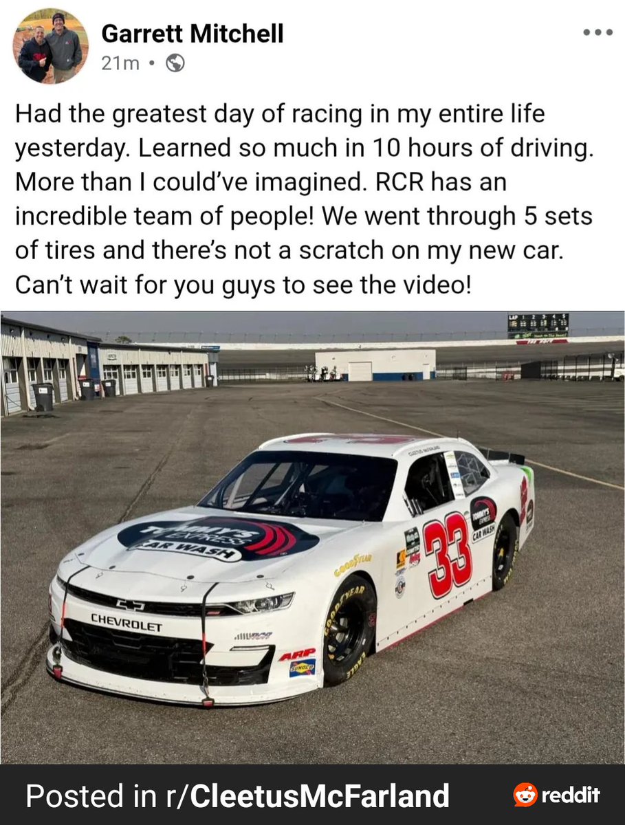 r/NASCAR on Reddit tweet media