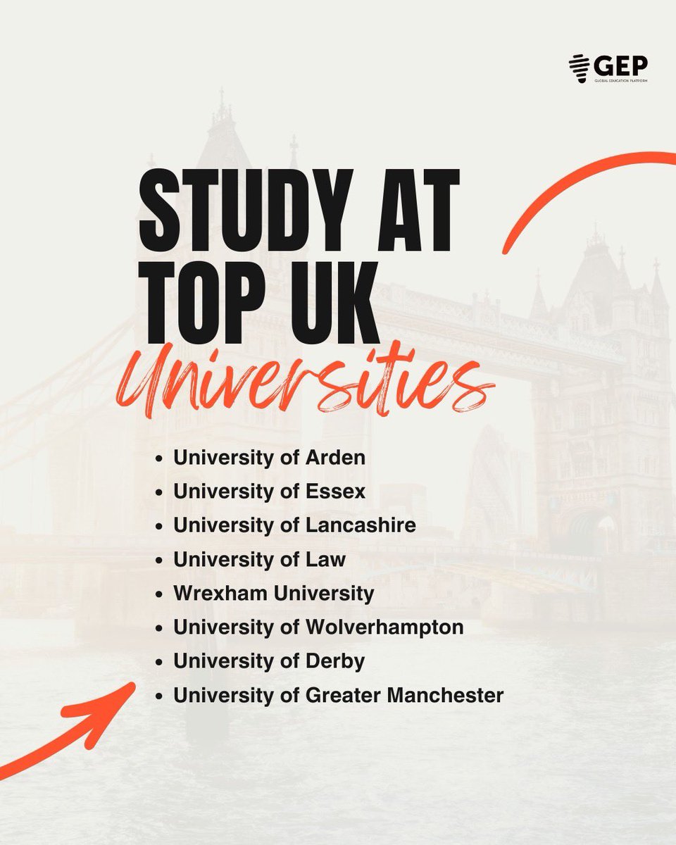 GEP360's tweet photo. Studying in the UK is more achievable than you think

With the right plan, guidance, and support, you can access world-class education without overwhelming costs.
Let us help you find the best pathway for YOU

📩 DM us “UK” to get started

#ukdegree https://t.co/5Zgxri9vwD