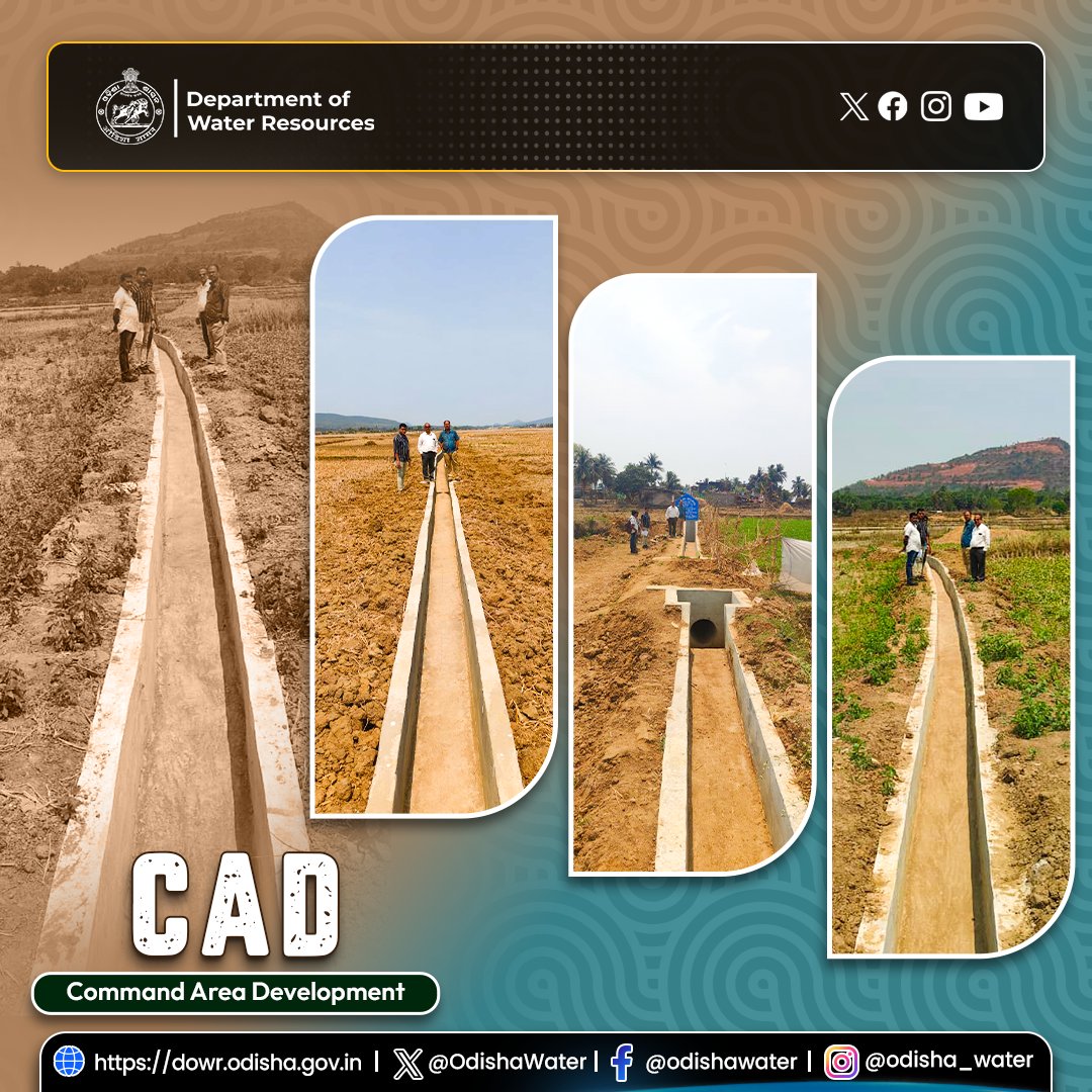 OdishaWater's tweet image. #FieldChannel works under #OIIPCRA in Bhikaripali village under #PanaghatabandhaMIP of Harihareshwar #PaniPanchayat, Chhatrapur Block, facilitating a sustainable irrigation area of 28.75 ha, benefiting 136 farmers, and in Humma village under #ChalapokhariMIP of Radhakrushna Pani