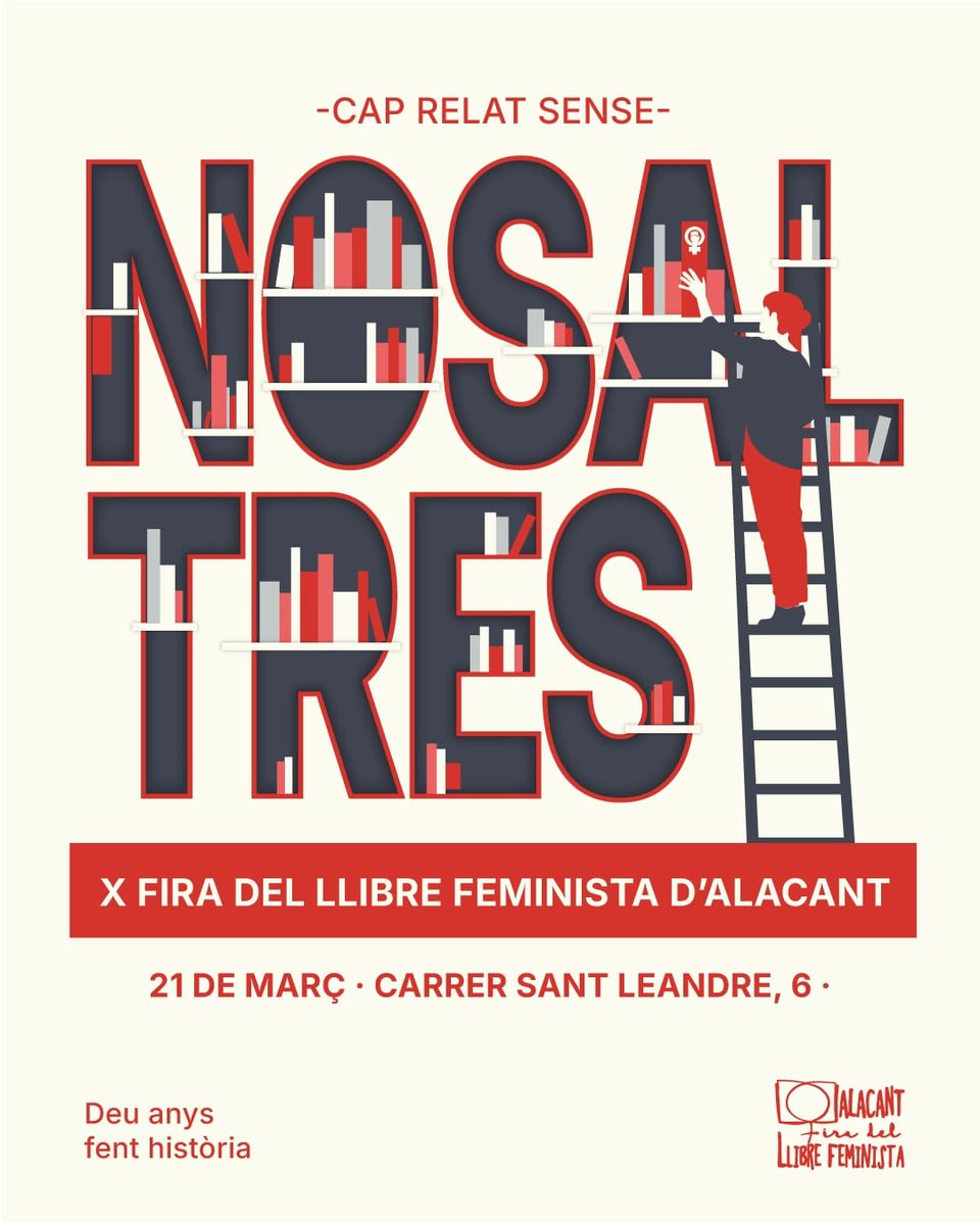 Decidimalacanti's tweet photo. X edició de la Fira del Llibre Feminista d'Alacant 
La nostra companya Àngels Varó participarà en la taula redona "Dones i valencianisme"
Cap relat sense nosaltres!
Per un País Valencià feminista!

Dissabte 21 de Marc
 Carrer Sant Leandre, 6 Alacant 
A partir de les 11H https://t.co/KgZcLIJBfn