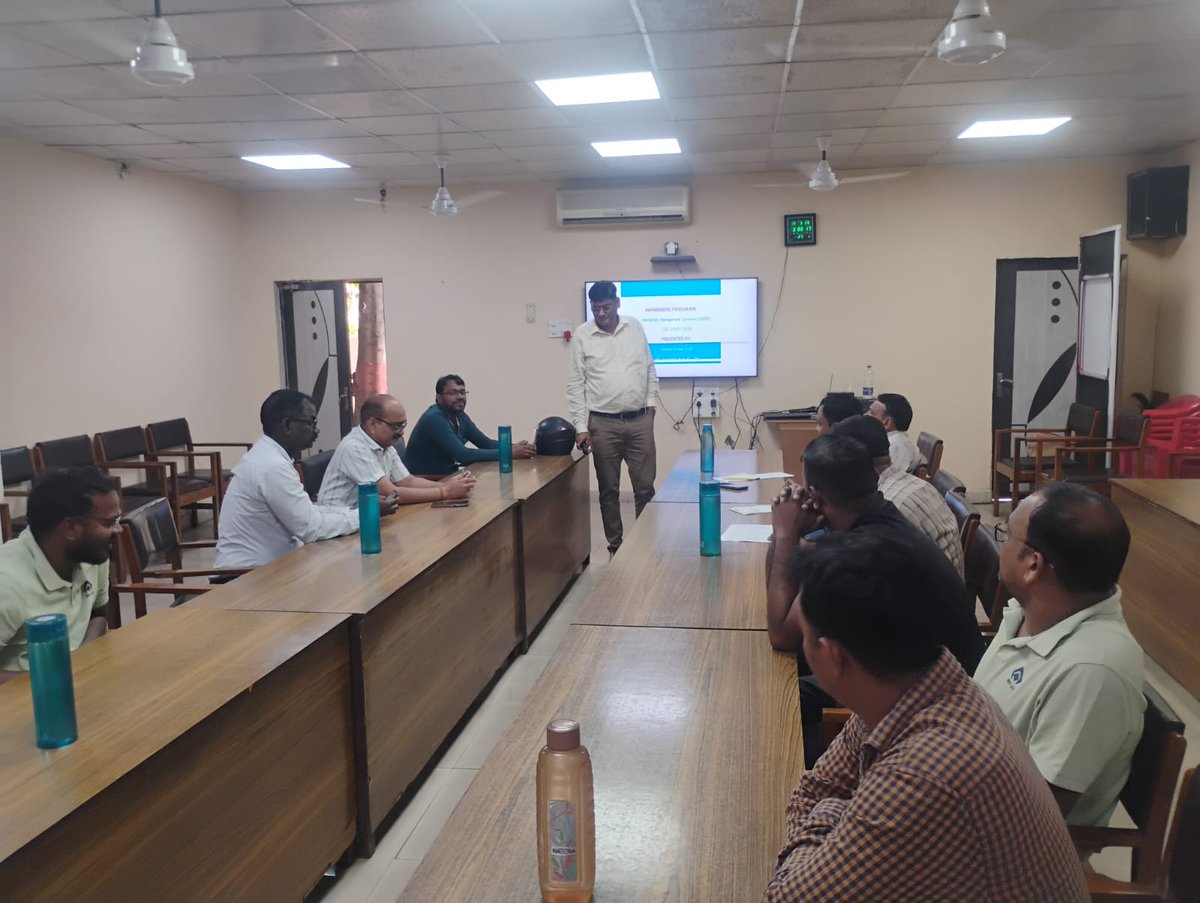 sailcfp's tweet photo. An Awareness Program on Anti-Bribery Management Systems (ABMS) based on ISO 37001:2016 was conducted for executives and non-executives of CFP On 19th March 2026.
The session, presented by Shri Ramesh Kumar Vyas, GM (Vigilance) &amp; ACVO, CFP. https://t.co/oTSh9HQ4mE