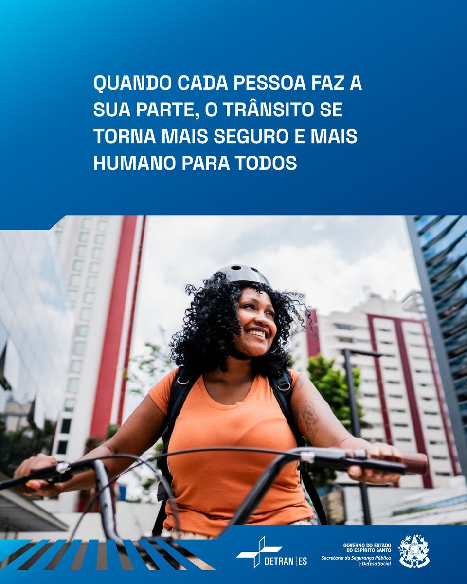 Pequenas atitudes fazem diferença no trânsito. Priorizar o pedestre, conduzir com calma e manter atenção à via ajudam a tornar a convivência mais segura para todos.
#TrânsitoSeguro #SegurançaNoTrânsito #DetranES #DiaInternacionalDaFelicidade