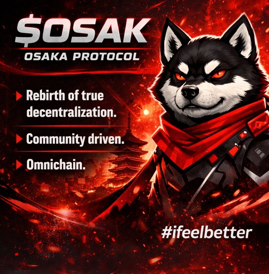 krypto420nite's tweet photo. $OSAK building quietly: fair launch, rebirth of true decentralization, omnichain expansion. Eyes on it. 

Are_u_ready?

#Ifeelbetter https://t.co/7eOCbmz859