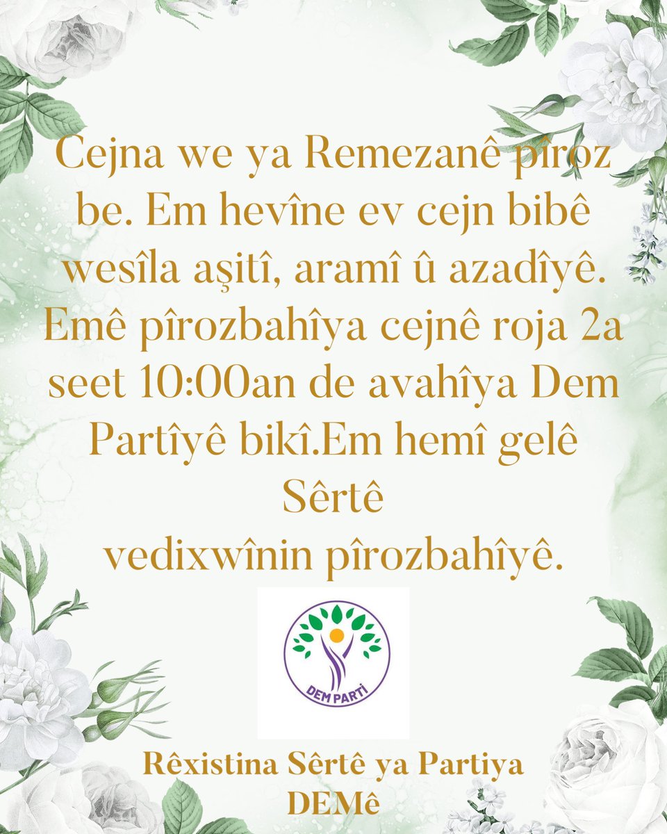 DEM PARTİ SİİRT İL ÖRGÜTÜ (@demsiirt) on Twitter photo 