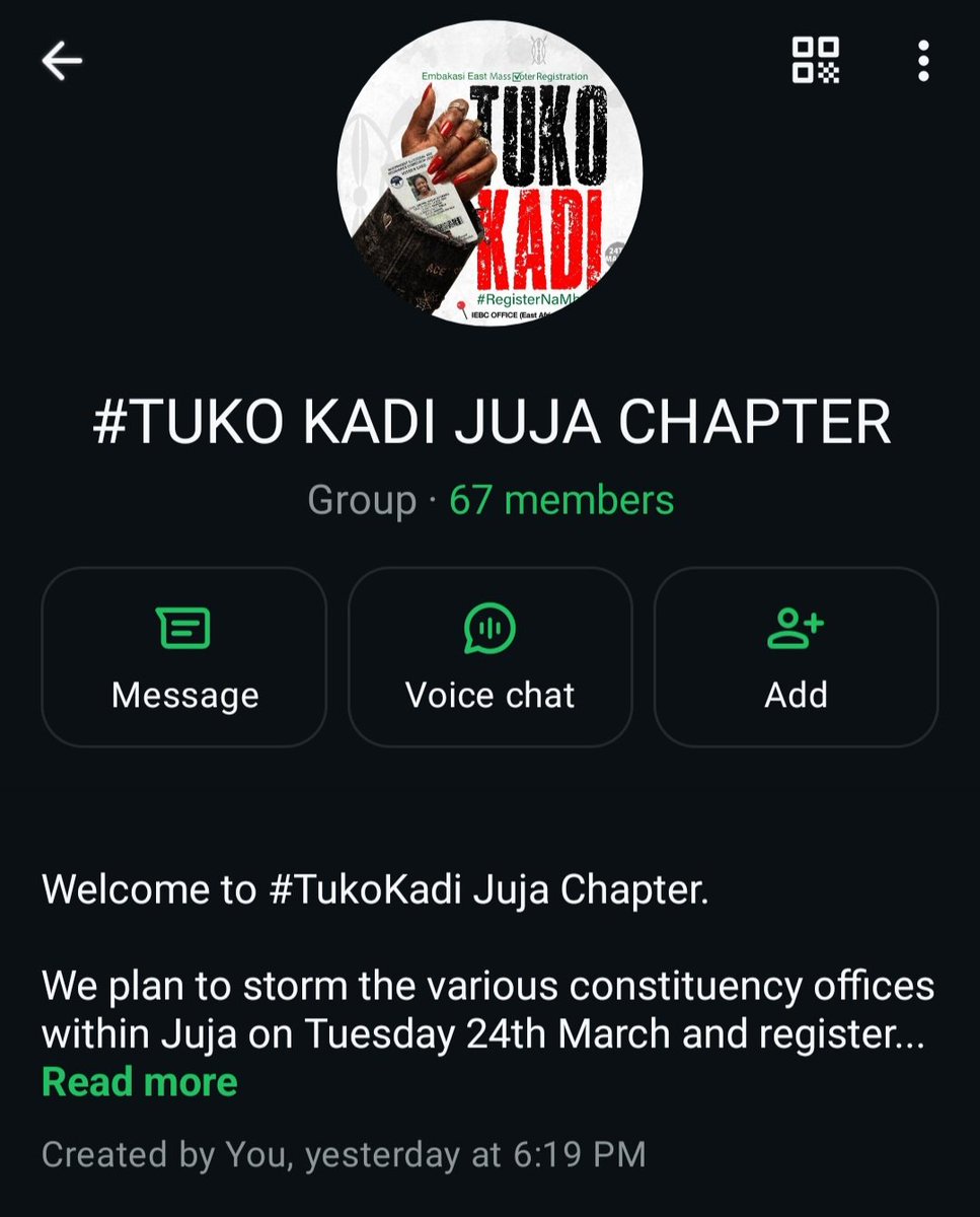 franksagwe_'s tweet photo. @Ademba_47 Watu wa Juja
#TukoKadii
https://t.co/DIwWZaCK1B https://t.co/P8txfMJxDN