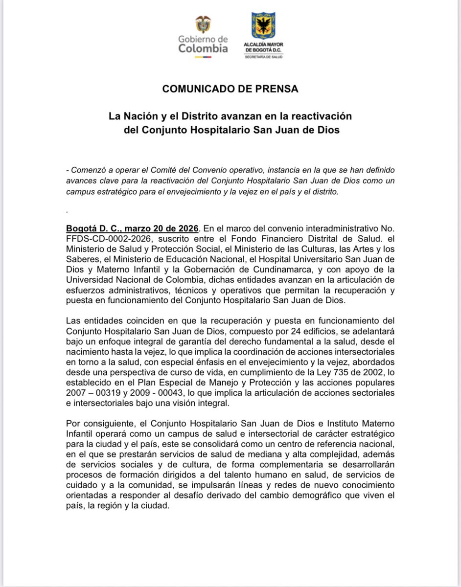 Secretaría Distrital de Salud tweet media