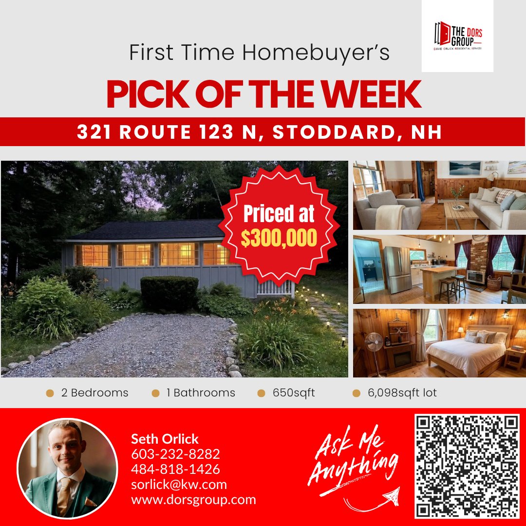 Dorsgroupseth's tweet image. Looking for a move-in ready home without breaking the bank? This charming ranch has it all:
#NHHomeBuyers #FHALoan #LowDownPayment #HomeSweetHome #GrowingFamily #NextChapter #SpringMarket