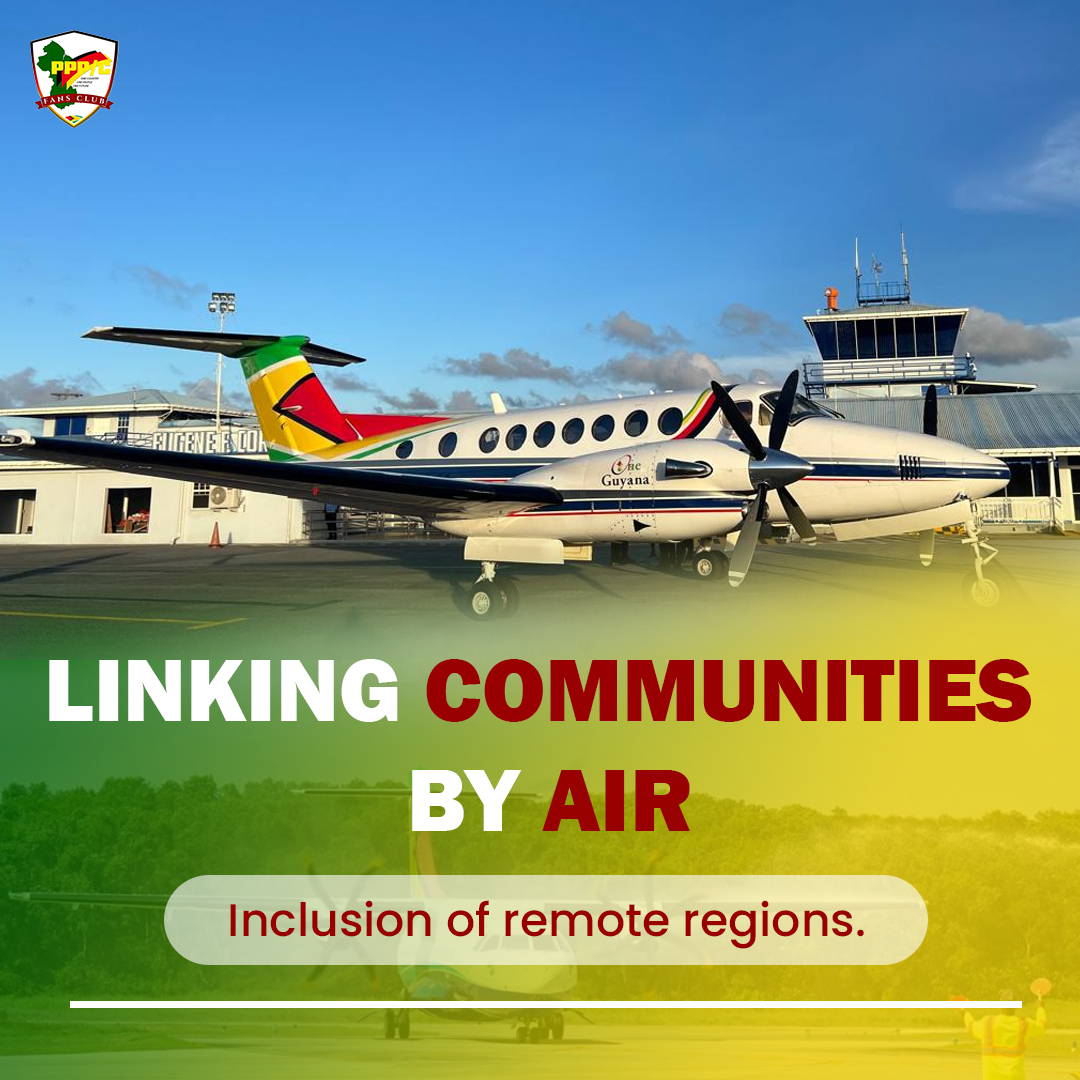 PPPCFansClub's tweet photo. National development is built on connection.

Roads, bridges, airstrips, and ferries are strengthening access and mobility across Guyana, ensuring investments benefit everyday people.

#ConnectingCommunities #Guyana #InfrastructureForPeople https://t.co/bbW4J8buyn