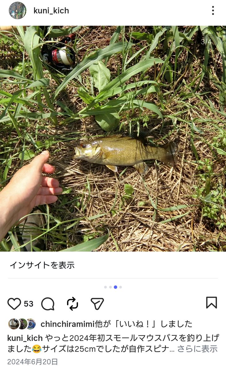 Kuni047's tweet photo. @fishing_kk_ オール100均でルアーを作るような企画好きですよ🎣僕はオール100均とはいきませんでしたが100均素材を多用して作った安全ピンスピナーベイトで2度スモールマウスバスを釣り上げました😀✋ https://t.co/UbYvgi1V72