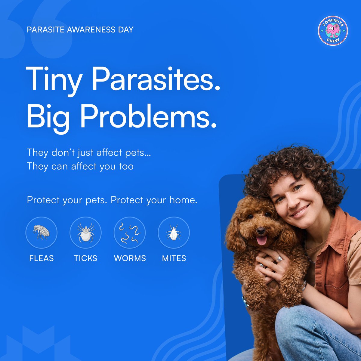Tiny parasites. Big risks. 🐾

They affect pets and sometimes humans too.
Stay aware. Stay protected.
#ParasiteAwarenessDay #PetHealth #DogLovers #CatLovers #petcare
