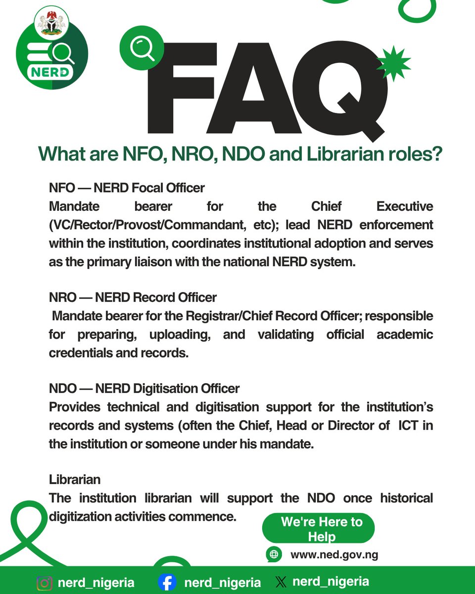 Nigeria Education Repository and Databank - NERD tweet media