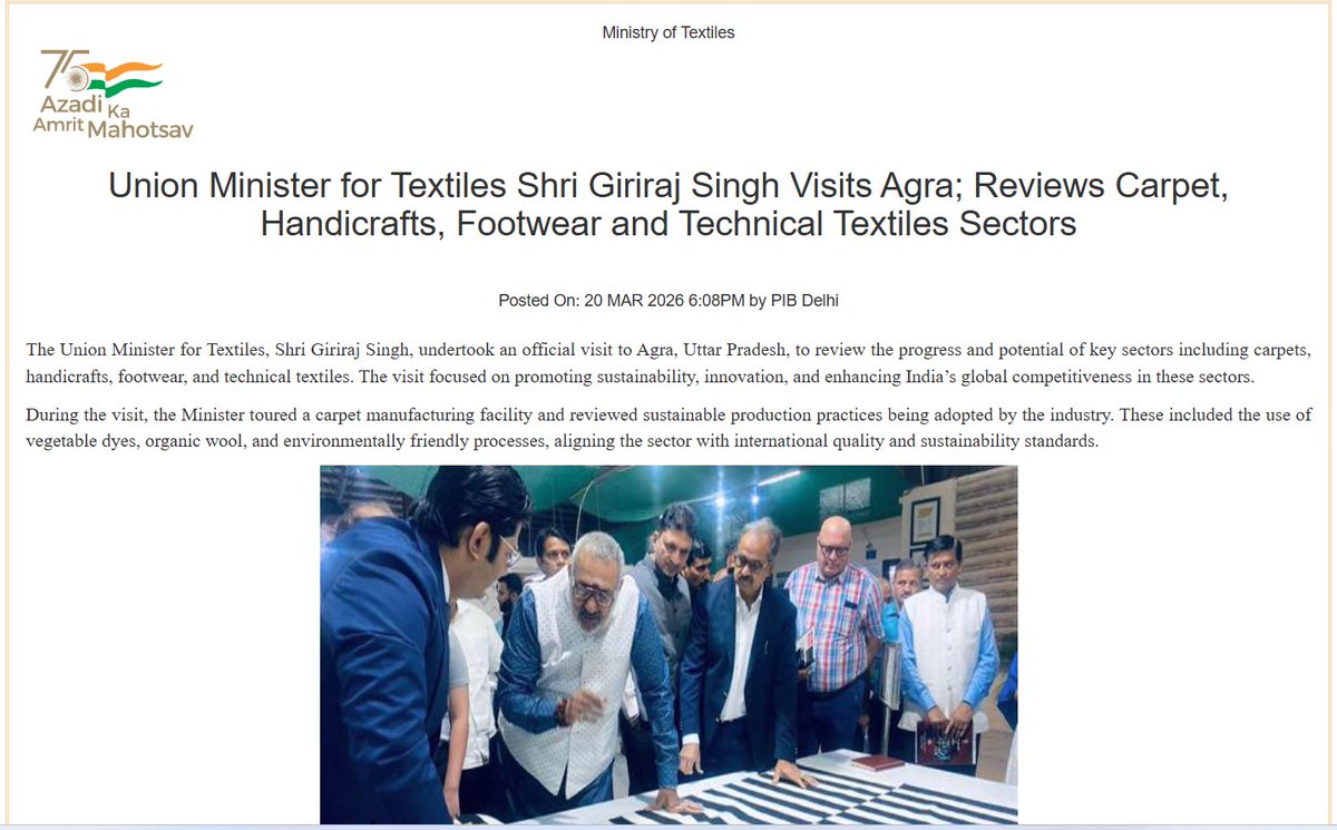 PIB Textiles tweet media